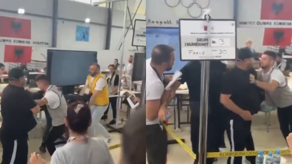 Sherr gjatë numërimit, vëzhguesi godet me grusht kryetarin e KZAZ në Kashar (PAMJE)