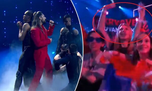 “Duart tuaja janë të përgjakura” – pankartë e fuqishme kundër Serbisë në Eurovision (VIDEO)