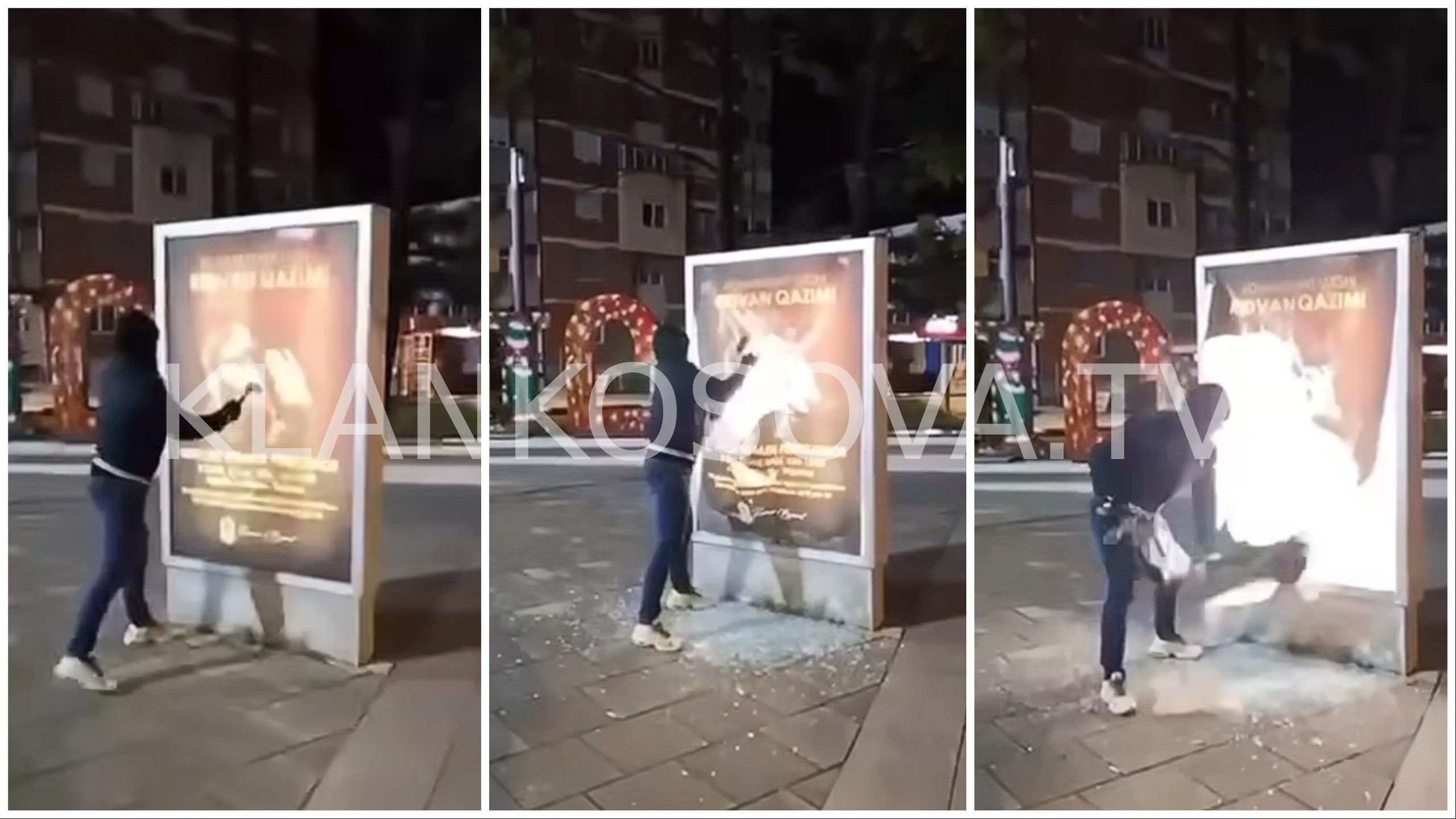 Vandalizohet posteri i komandant Lleshit në Bujanoc (VIDEO)