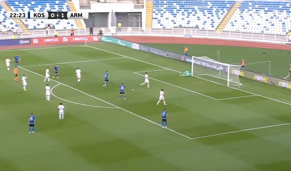 Dellova me supergol barazon rezultatin ndaj Armenisë