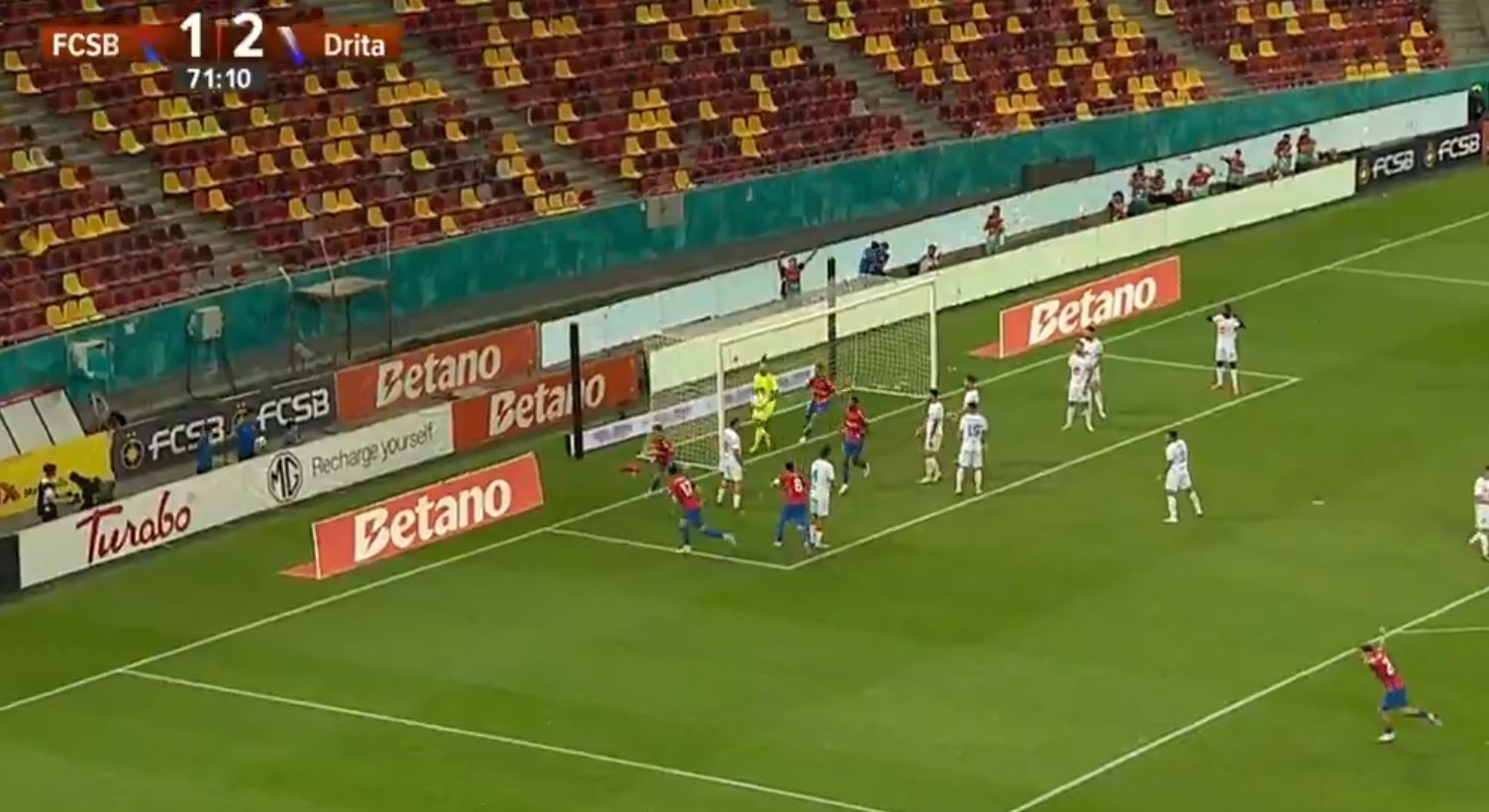 Steaua për tetë minuta barazon rezultatin ndaj Dritës