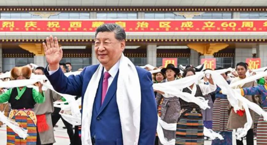 Xi i Kinës viziton Tibetin, flet për unitet