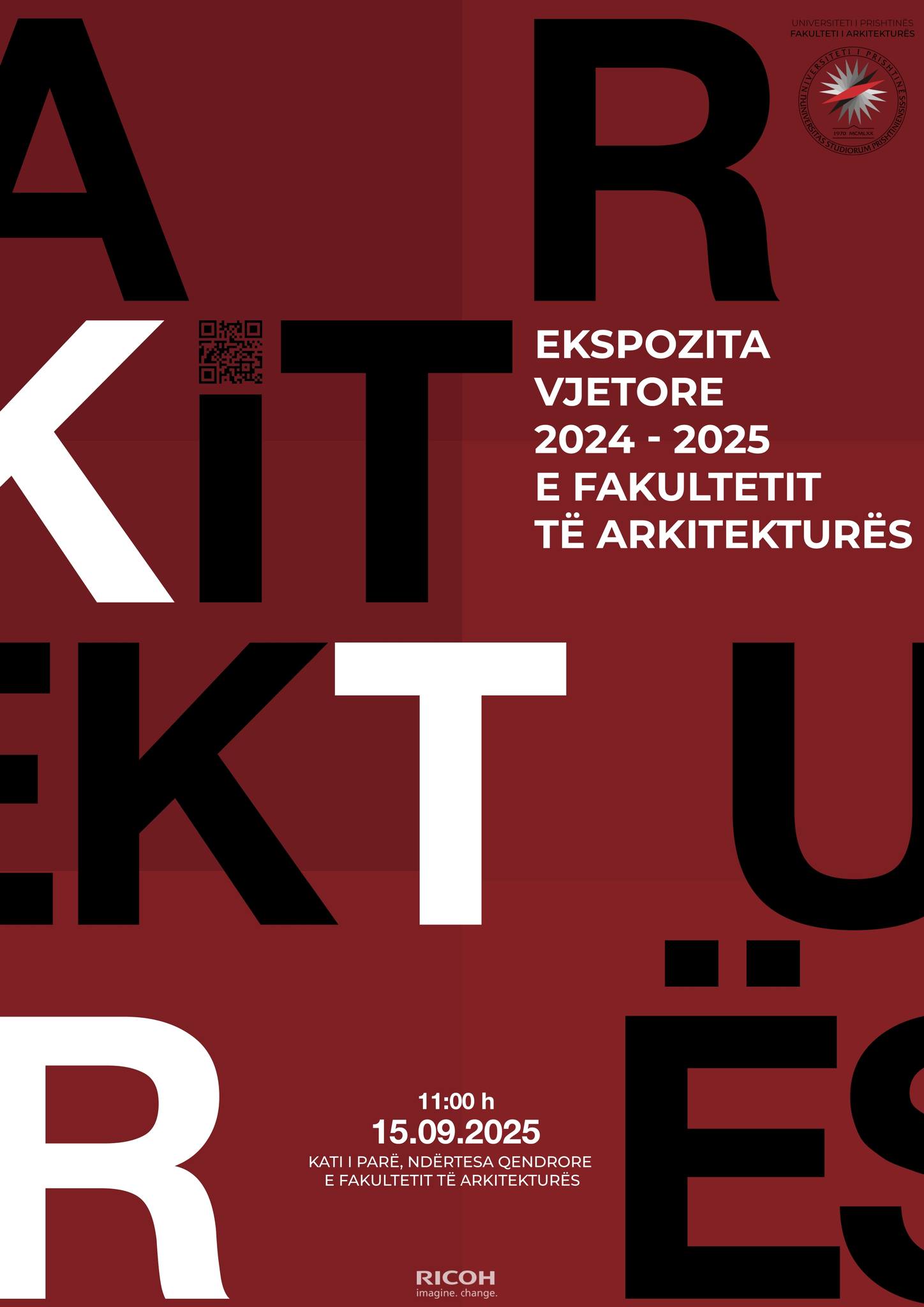 Më 15 shtator, ekspozita vjetore e Fakultetit të Arkitekturës në UP