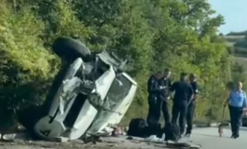 Vetaksidentohet vetura e Policisë në Jashanicë të Klinës
