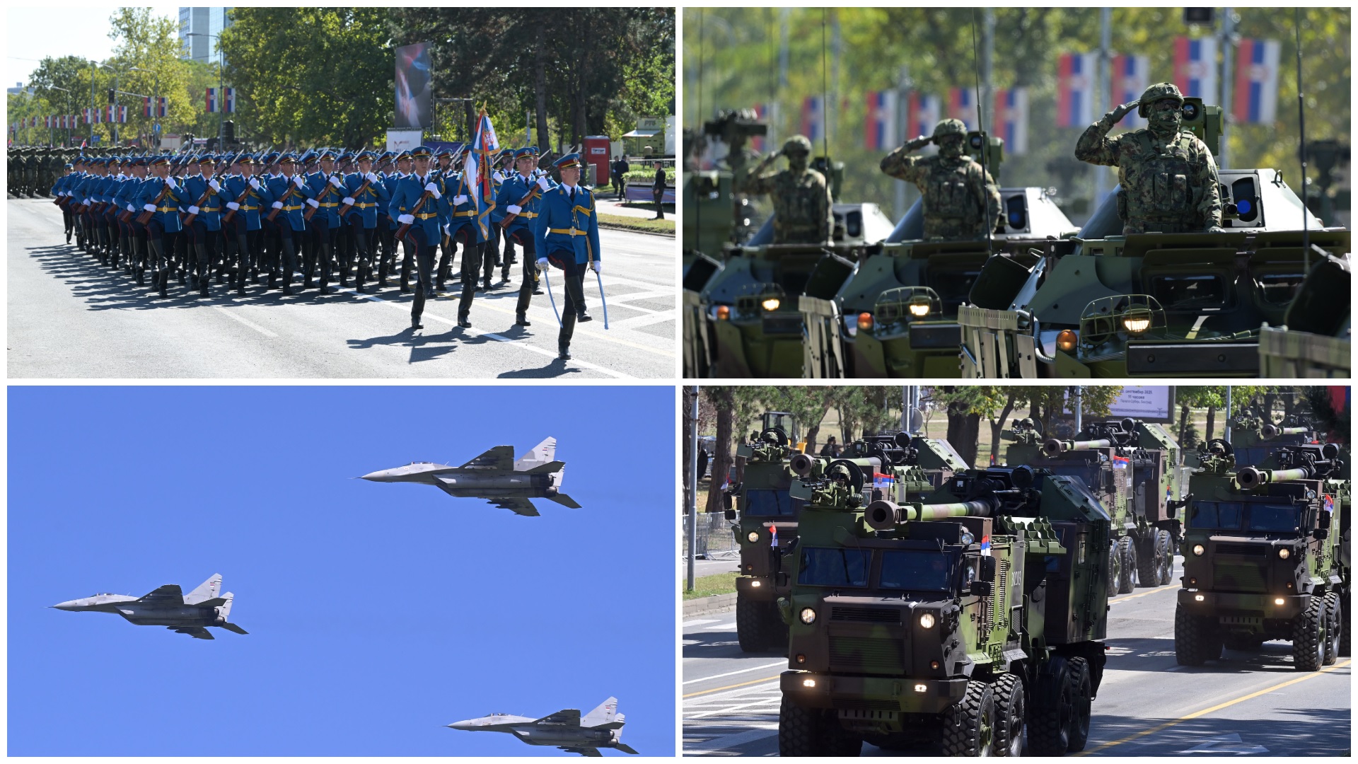 Serbia me paradë ushtarake në një kohë protestash antiqeveritare