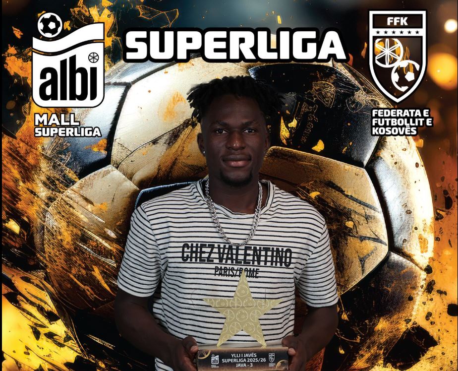 Shkëlqeu me dy gola ndaj Ferizajt, Valentin Serebe “Ylli i Javës” në Superligë!