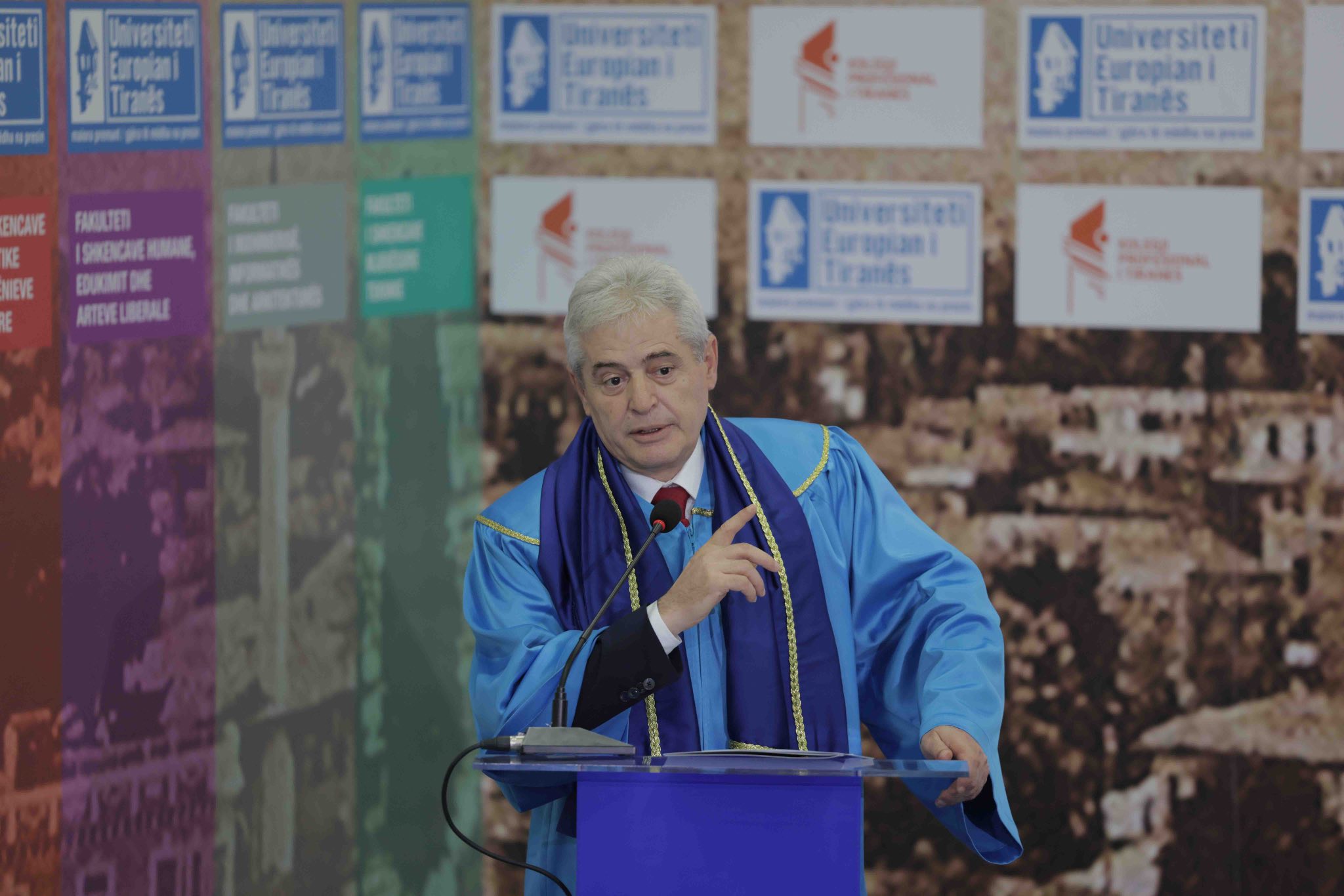 Ali Ahmeti nderohet me titullin “Doctor Honoris Causa” nga Universiteti Evropian i Tiranës