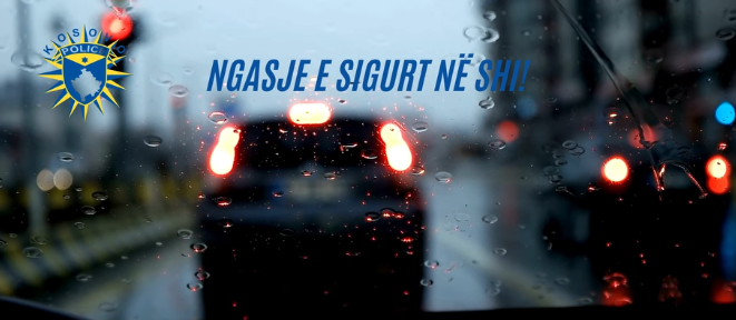 Policia e Kosovës apelon për kujdes në trafik gjatë ditëve me shi