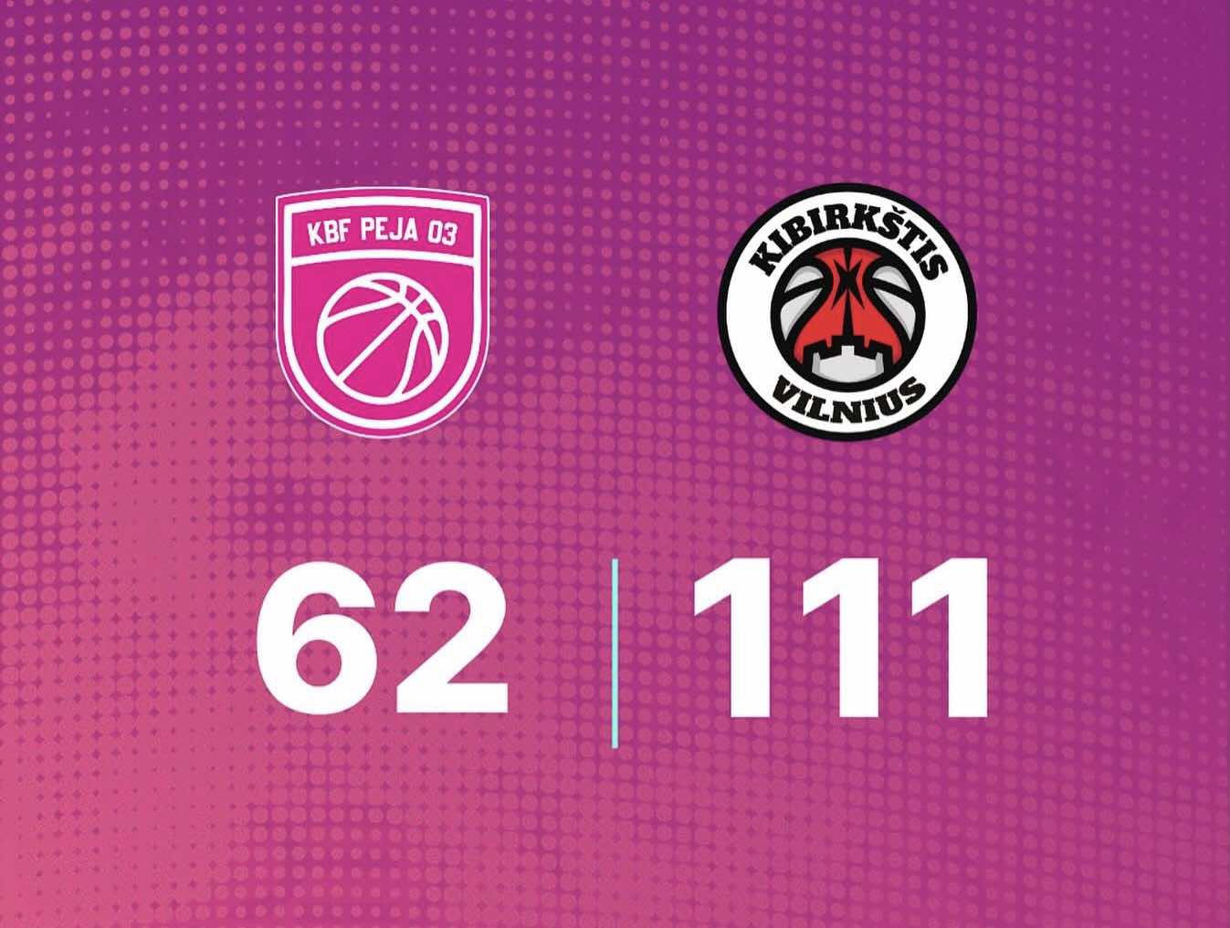 Peja 03 pëson humbje nga Kibirkstis-TOKS në EuroCup Women