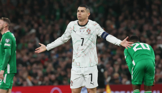 Cristiano Ronaldo  skuqet  në Irlandë