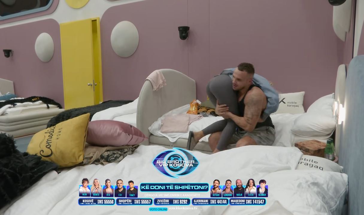 Çifti i pandashëm, Edi e mban Dolcen në krahë (VIDEO)