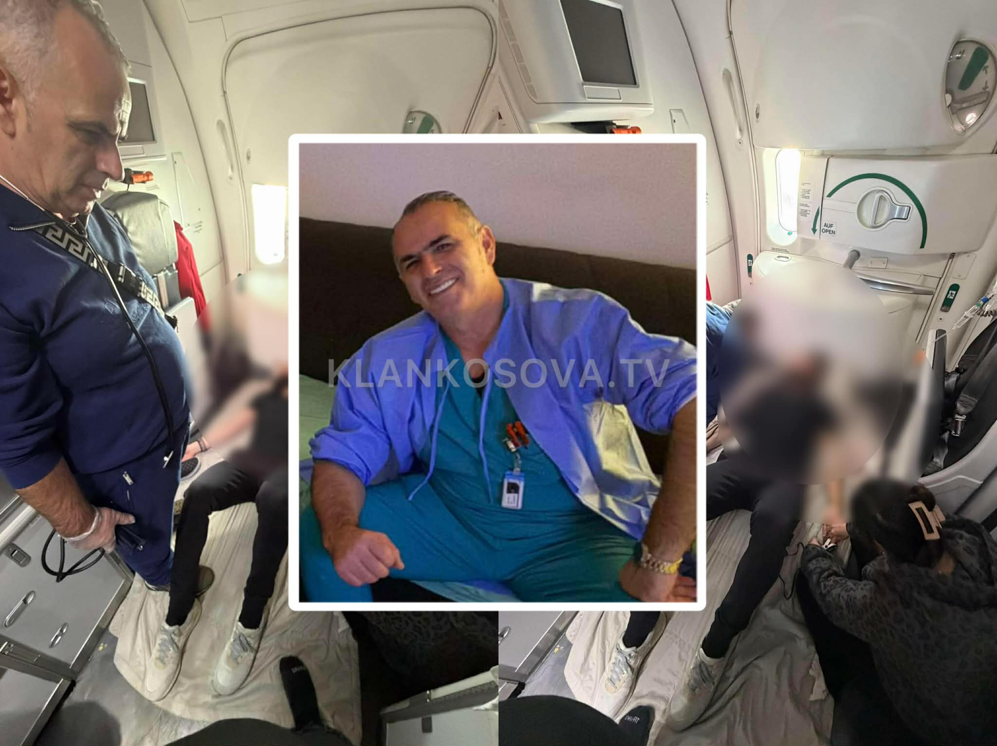 Mjeku nga Peja i shpëton mrekullisht jetën në aeroplan një të riu amerikan