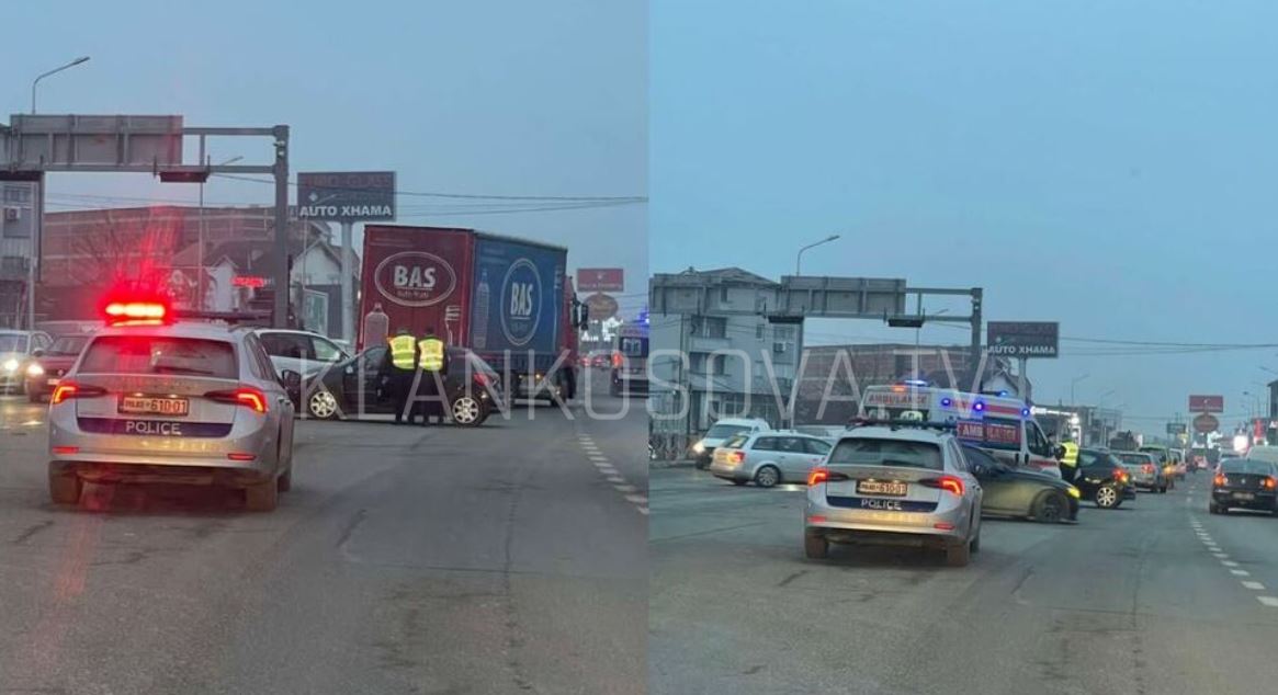 Aksident në Bresje, Policia dhe ambulanca në vendin e ngjarjes