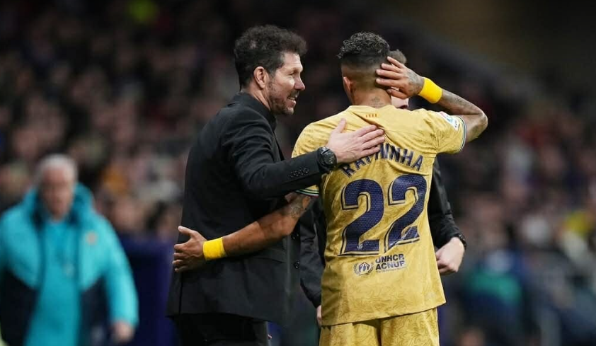 Diego Simeone befasohet si Raphinha, nuk e fitoi "Topin e Artë"