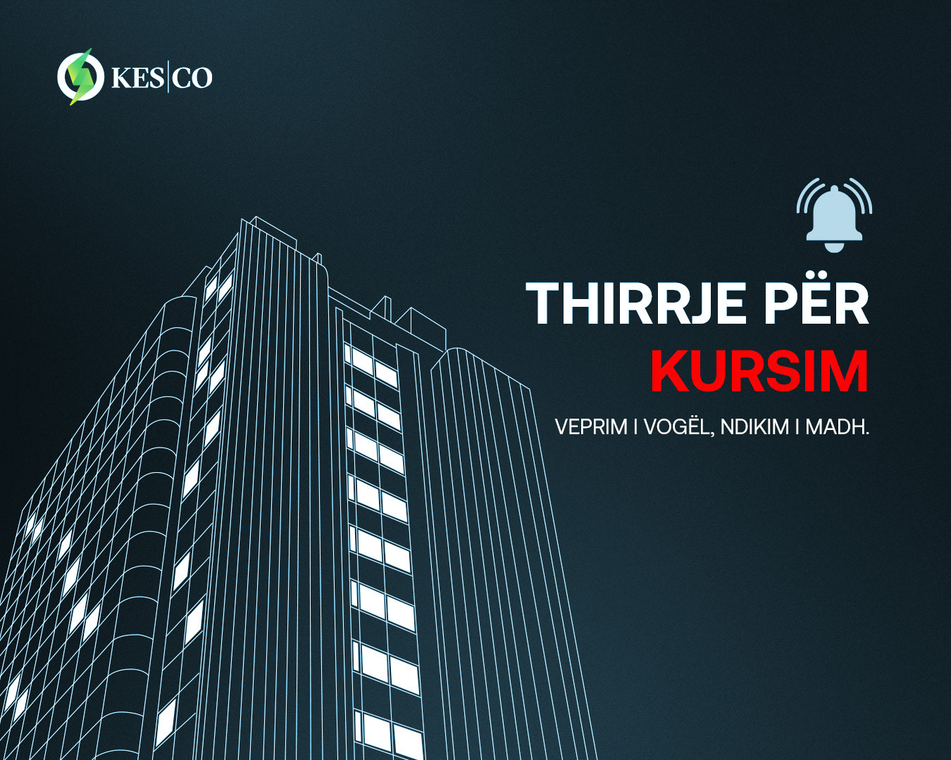Thirrje për kursim dhe bashkëpunim   për stabilitetin e furnizimit dhe funksionimin e proceseve të rëndësishme në vend