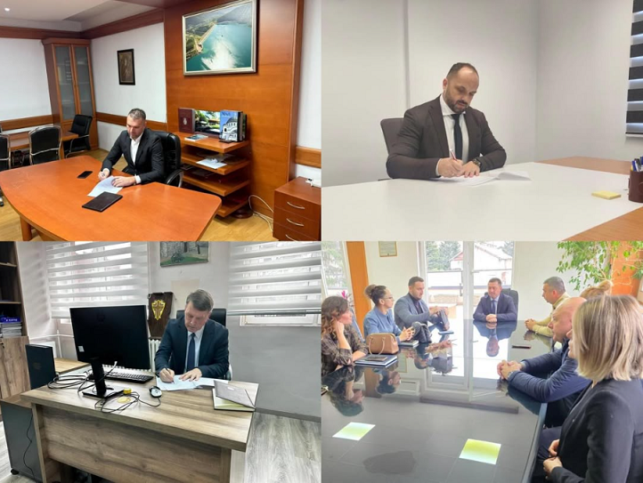 Kryetari serb i Zubin Potokut largon flamurin e Kosovës dhe foton e presidentes nga zyra