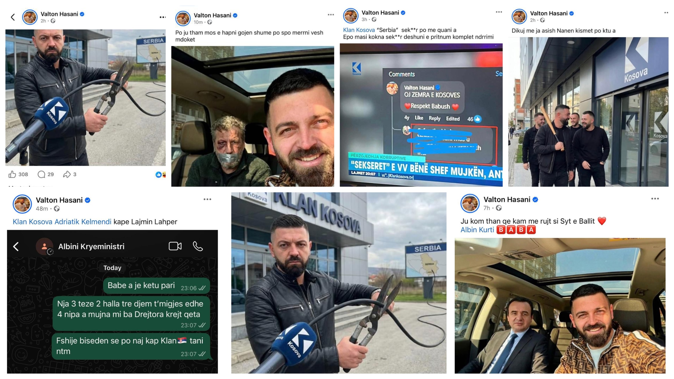 Militanti i Albin Kurtit  Kanosi Klanin dhe stafin  ndalohet 48 orë  VIDEO 