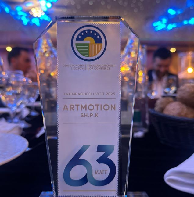 ArtMotion shpallet një nga tatimpaguesit më të mëdhenj në  The Best of Kosova 2025 