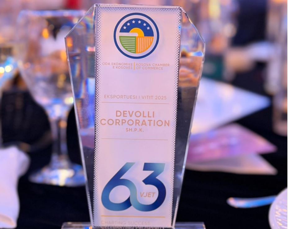 Devolli Corporation sërish shpallet një nga eksportuesit më të mëdhenj nga Oda Ekonomike e Kosovës