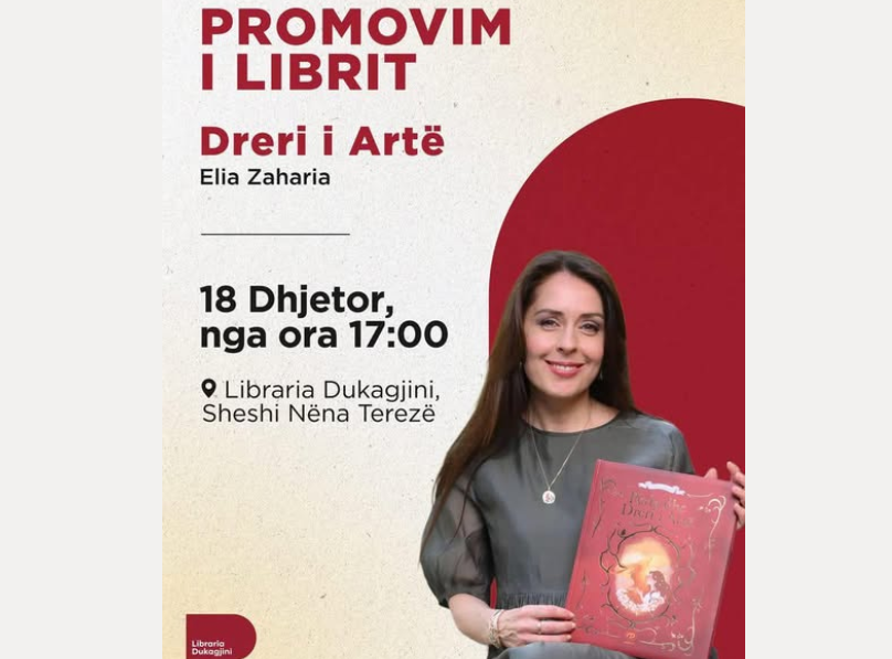 Elia Zaharia promovon sot në Prishtinë, librin “Perla dhe dreri i artë”