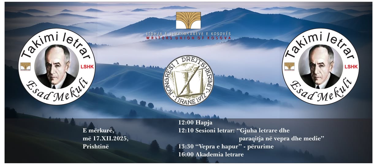 Në Prishtinë mbahet takimi letrar "Esad Mekuli"