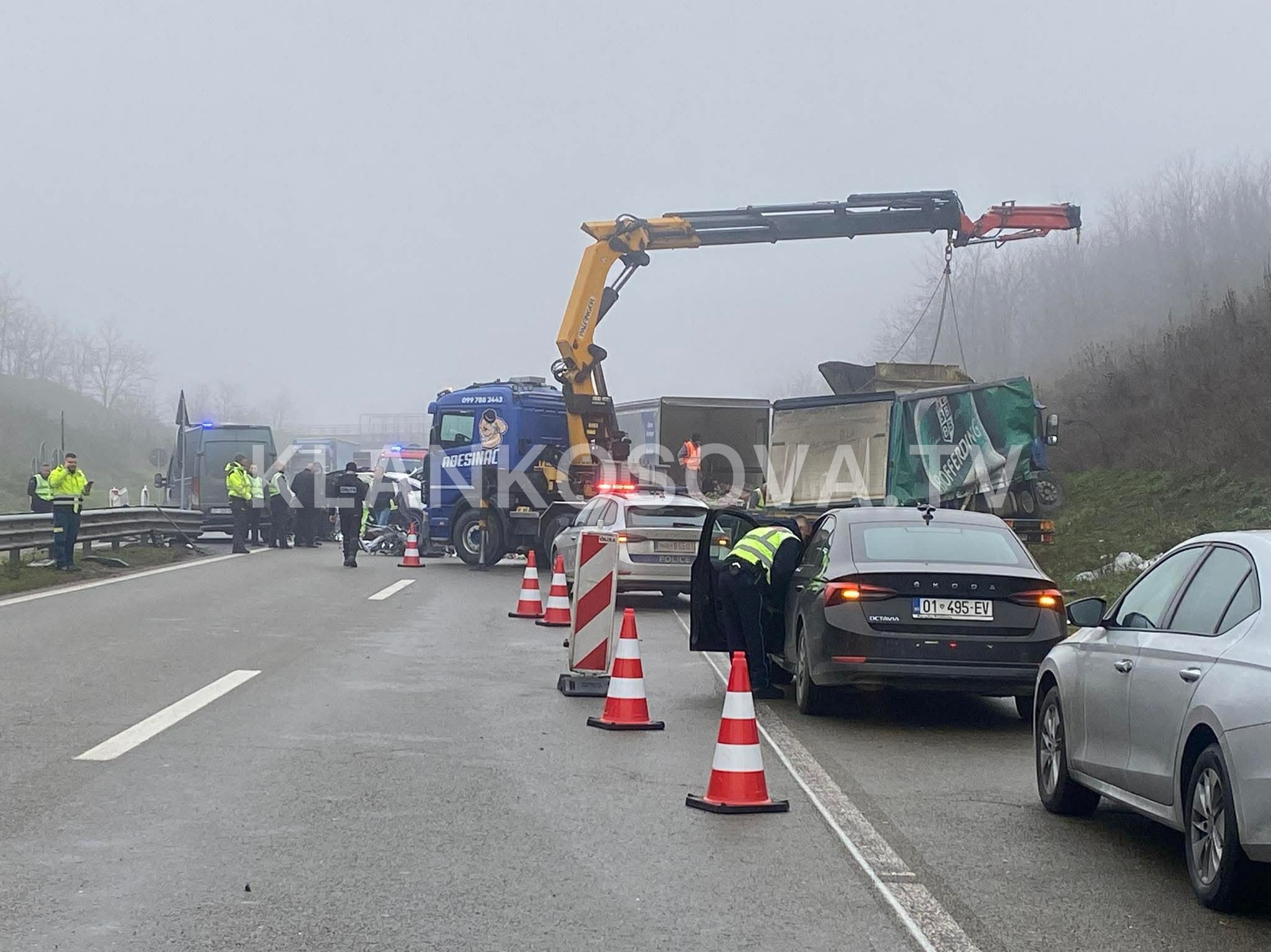 Një e vdekur në aksidentin në autostradën  Ibrahim Rugova 