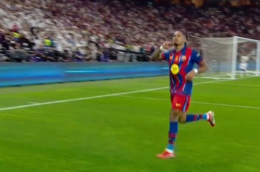 Raphinhaaaa  Barcelona gjen golin ndaj Realit në Superkupën  Klasike 