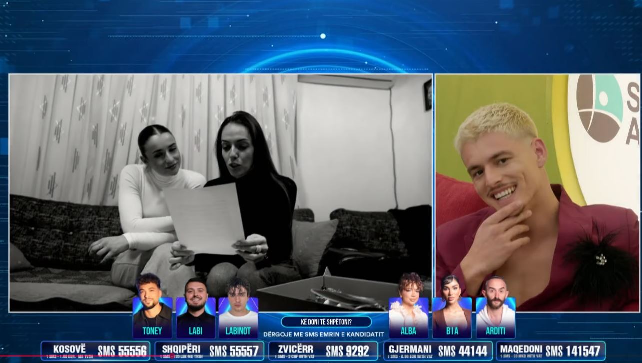 Emocionuese  motra e Londrimit lexon letrën që ia dërgoi për festat e fundvitit  VIDEO 