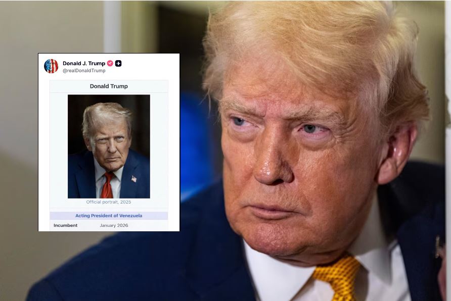 Donald Trump  shpall  veten  president në detyrë i Venezuelës 