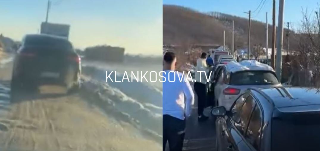 Dëmtimi i rrugës shkakton kolona kilometrike në Vranidoll