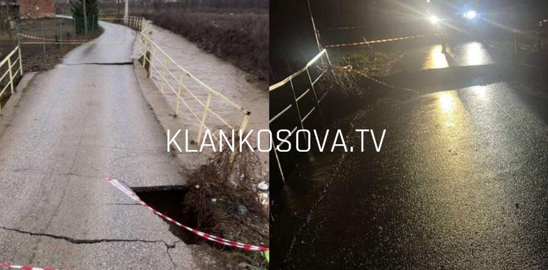 Reshjet shembin urën në Ropicë të Vushtrrisë  banorëve iu vështirësohet qarkullimi
