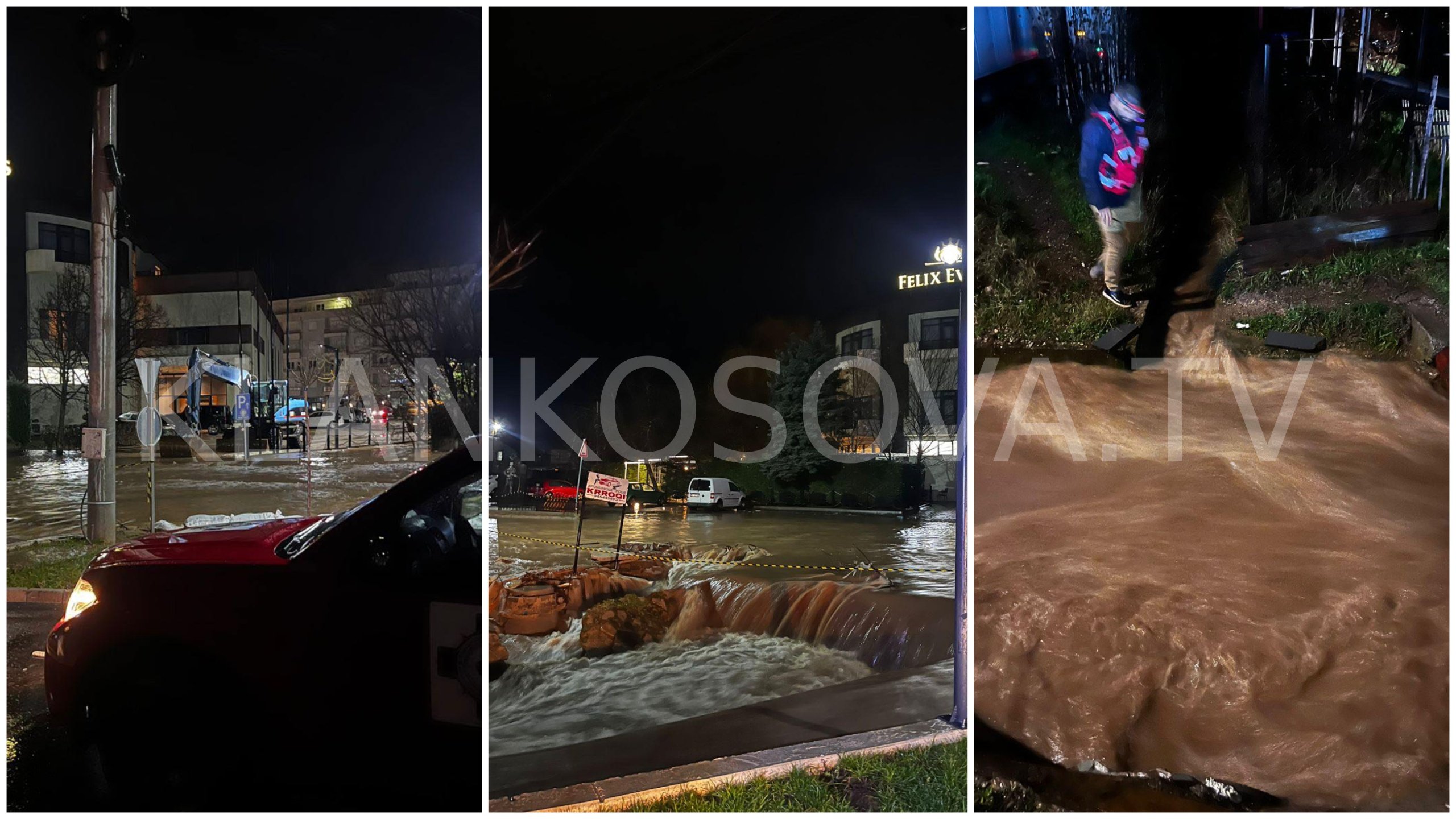 Qendra e Istogut  në gjendje të rëndë nga vërshimet  FOTO 