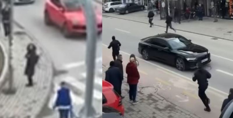 Pamjet kur Policia e ndjek të riun që gjuajti me kallashnikov në Podujevë (VIDEO)