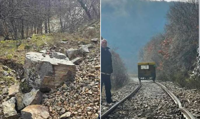 Rrëshqasin gurët, sot s'ka qarkullim të trenit Klinë - Prishtinë