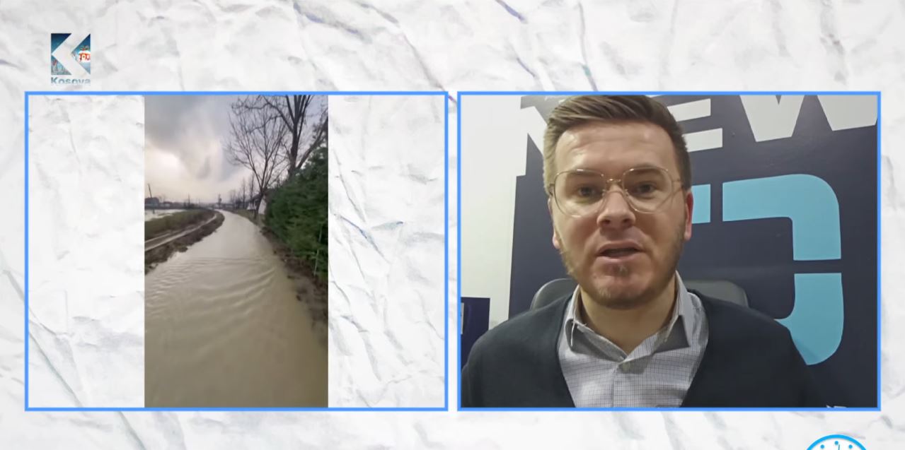 Përmbytje në Pejë për shkak të reshjeve të shiut (VIDEO)
