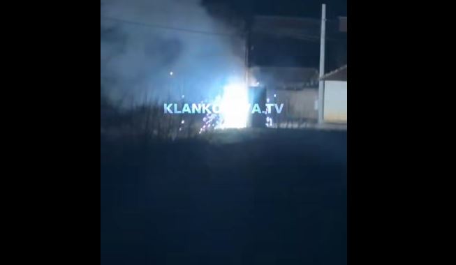 Trafoja merr zjarr në Bubël të Malishevës  VIDEO 