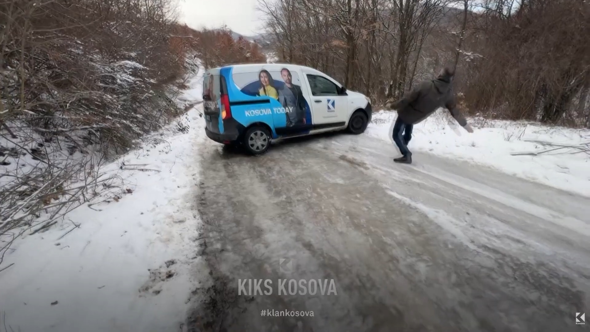  Ballabani  pistë patinazhi   ekipi i Kiksit sa nuk aksidentohet prej ngricës  VIDEO 