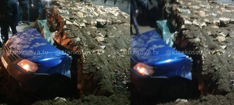Shembja e murit mbi automjetin në Han të Elezit, detyroi evakuimin e banorëve