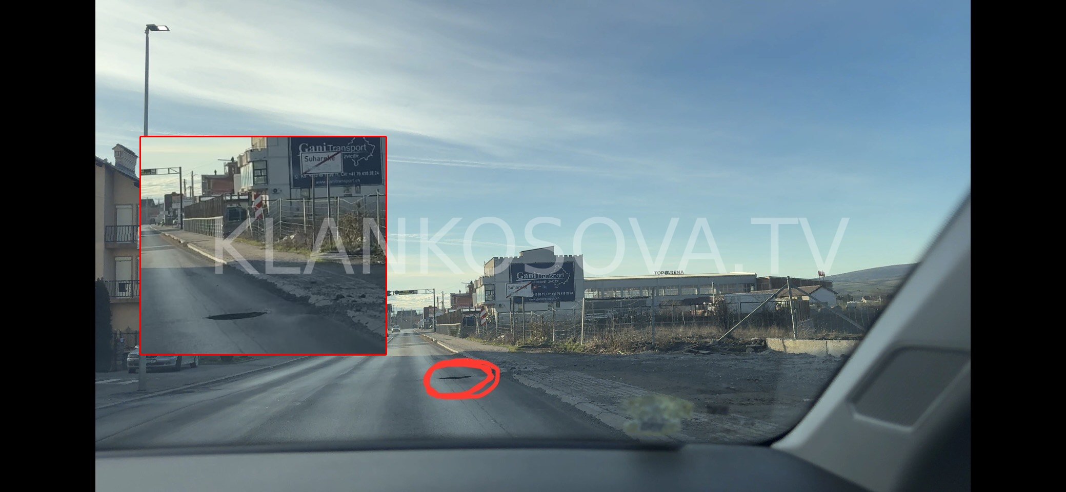 Gropa e madhe në rrugën Reshtan-Suharekë, rrezik serioz për pjesëmarrësit në trafik