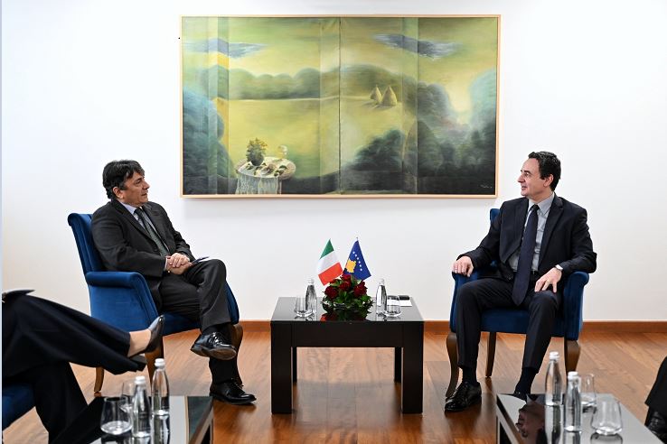 Italia konfirmon mbështetjen për Kosovën në takimin Kurti-Antonini