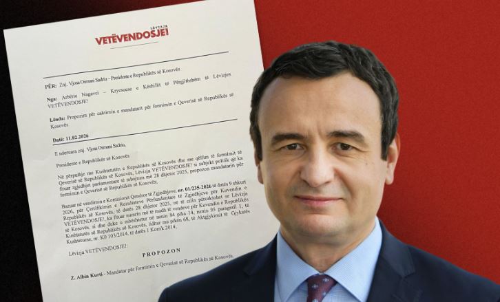 Albin Kurti - propozohet mandatar për Qeverinë
