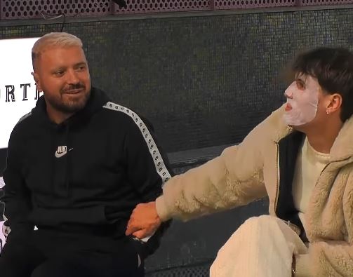 Moment qesharak mes Labit dhe Klodit: Hiqe atë maskë se po tutna (VIDEO)