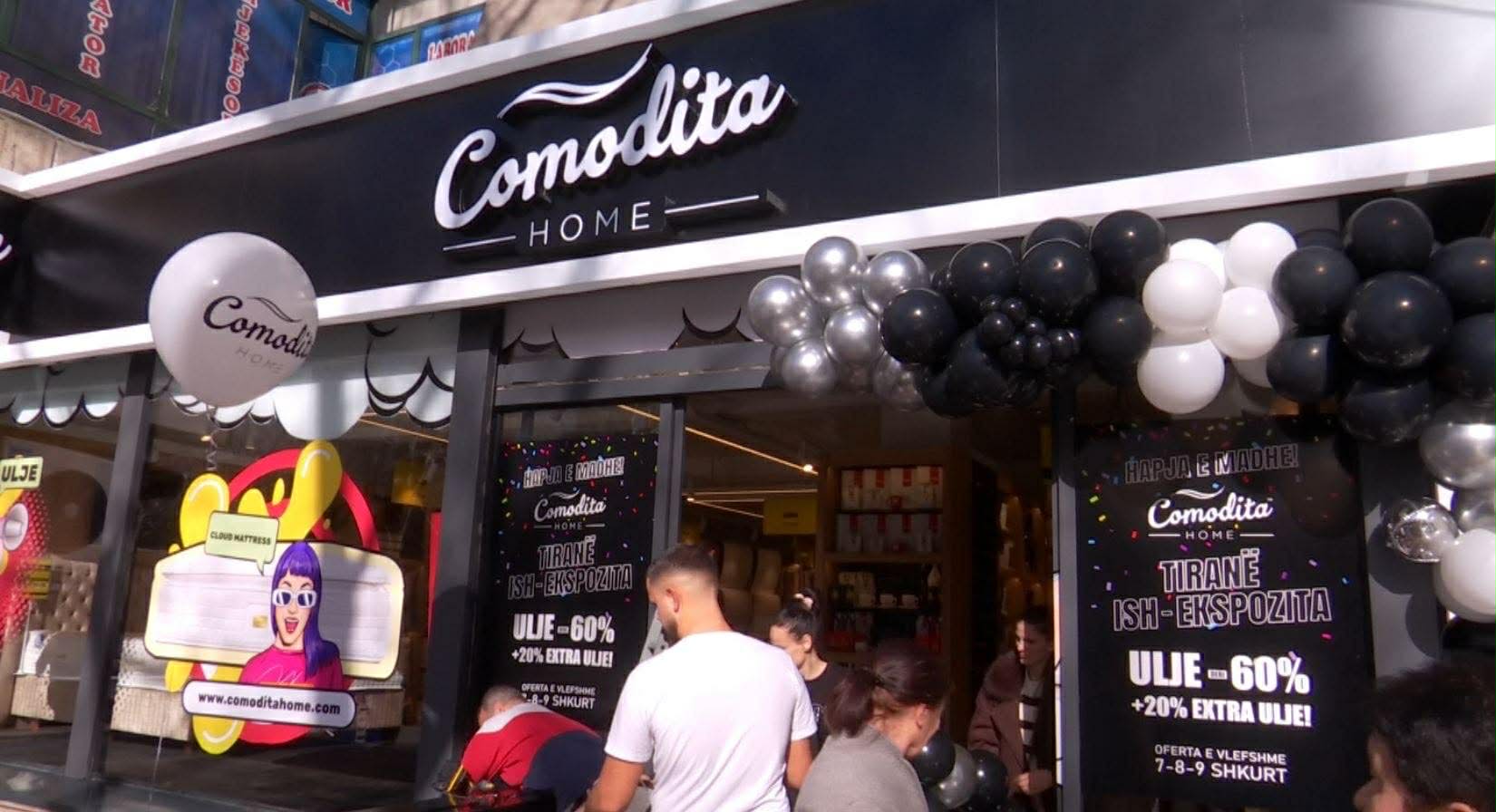 Tiranë   Hapi dyert dyqani më i madh i  Comodita Home   VIDEO 