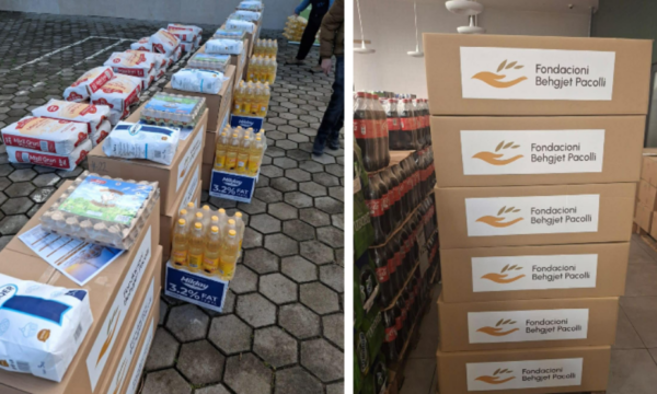 Fondacioni Behgjet Pacolli shpërndan pako ushqimore për familjet në nevojë gjatë muajit të shenjtë të Ramazanit