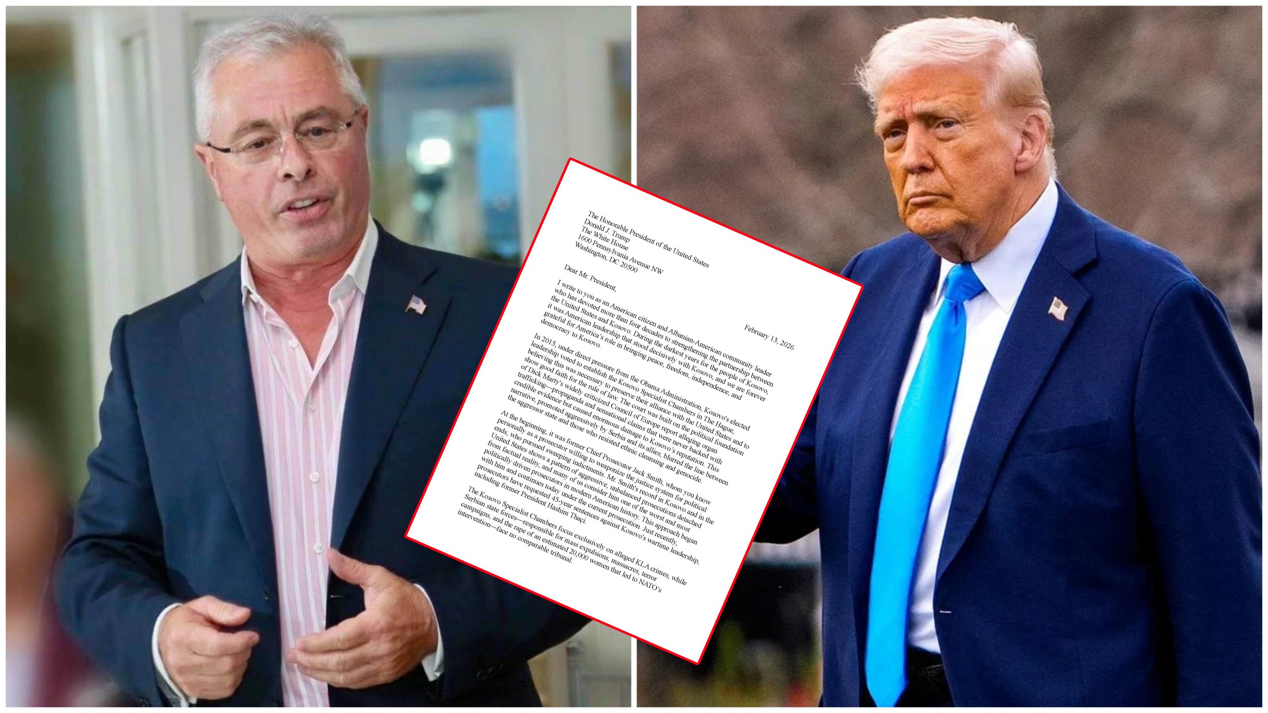 Harry Bajraktari, letër Trumpit: Angazhohuni që Specialja t’i gjykojë drejt ish-krerët e UÇK-së
