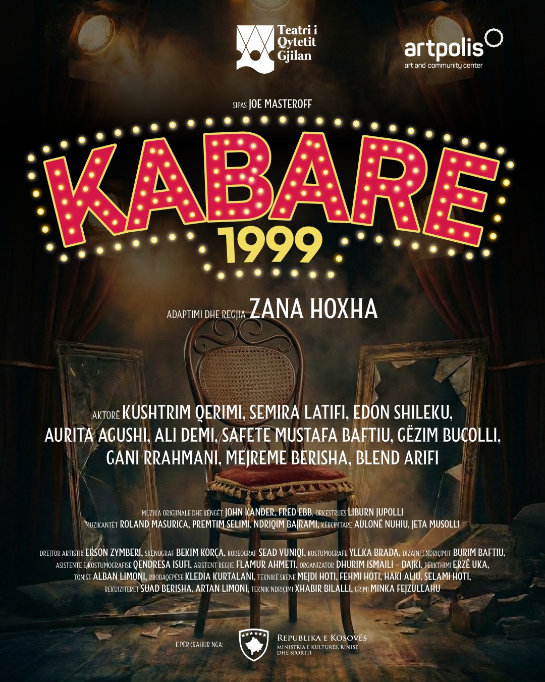 “Kabare 1999”, premierë sonte në Teatrin e Gjilanit