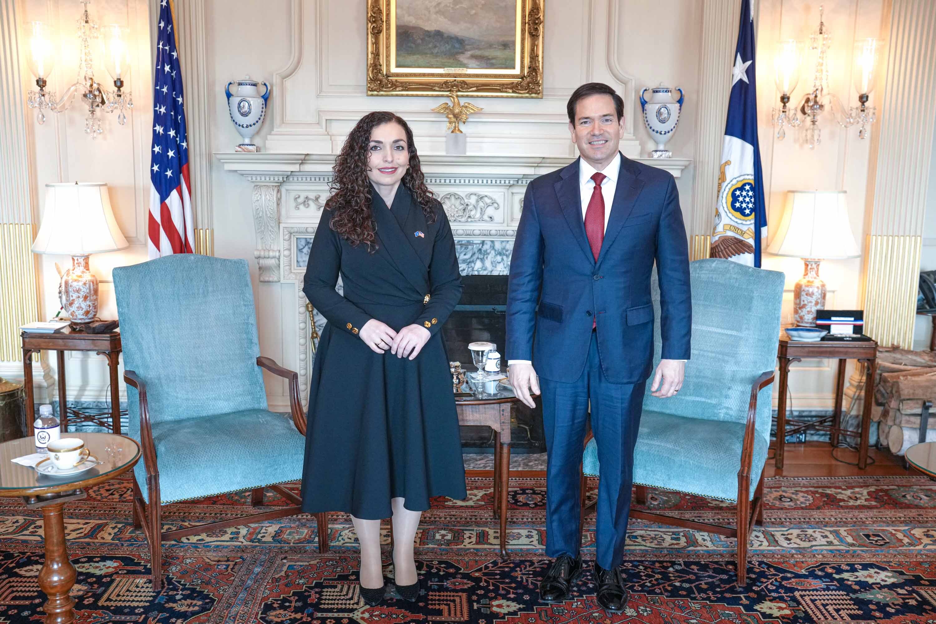 Rubio e falënderon Osmanin dhe Kosovën për angazhimin në Bordin e Paqes dhe misionin në Gaza