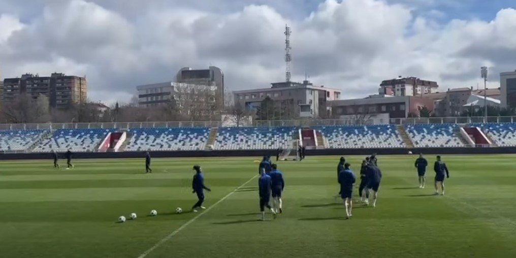 Pamje nga stërvitja e Kosovës në prag të ndeshjes me Turqinë (VIDEO)