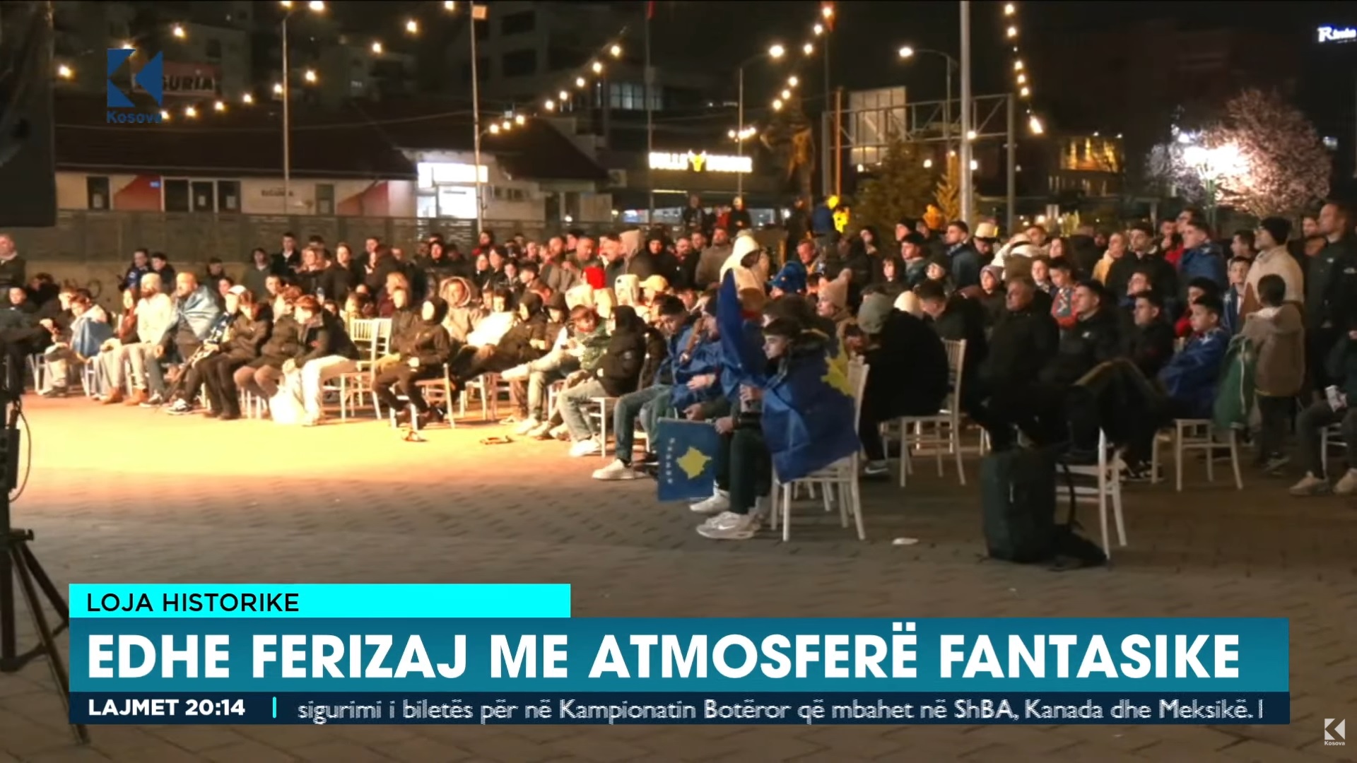 Edhe Ferizaj me atmosferë fantastike para ndeshjes Kosovë-Turqi (VIDEO)