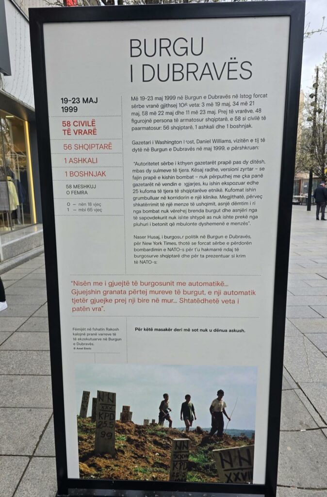 Skandali me masakrën e Dubravës  Rama ia pezullon lejen ekspozitës  Masakrat në Kosovë 